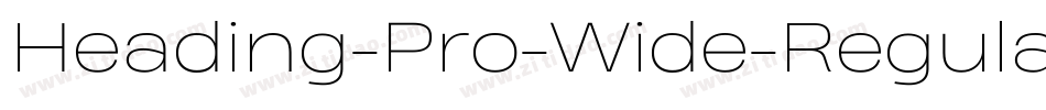 Heading-Pro-Wide-Regular-trial字体转换
