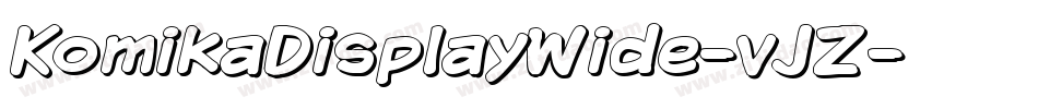 KomikaDisplayWide-vJZ字体转换