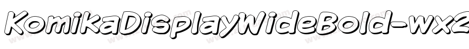 KomikaDisplayWideBold-wx2字体转换