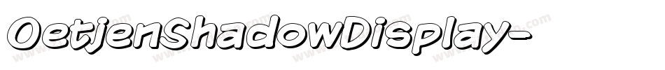 OetjenShadowDisplay字体转换