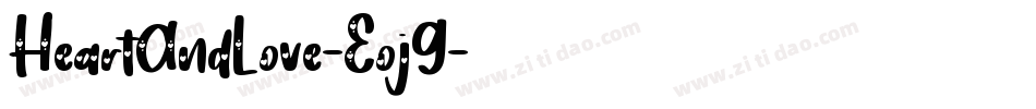 HeartAndLove-Eoj9字体转换
