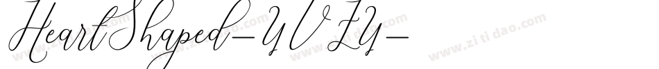 HeartShaped-4VZ4字体转换