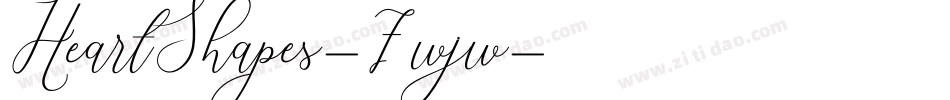 HeartShapes-7wjw字体转换