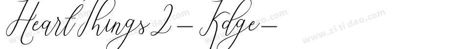 HeartThings2-Kdge字体转换