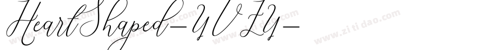 HeartShaped-4VZ4字体转换