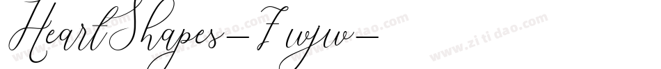 HeartShapes-7wjw字体转换