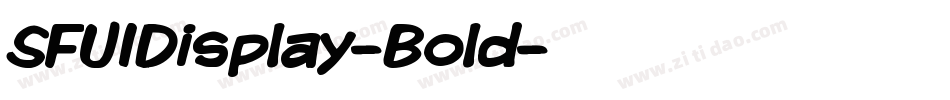 SFUIDisplay-Bold字体转换