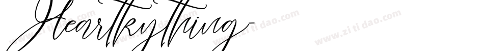 Heartkything字体转换