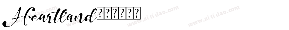 Heartland字体转换