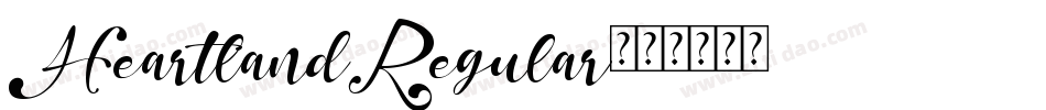 HeartlandRegular字体转换