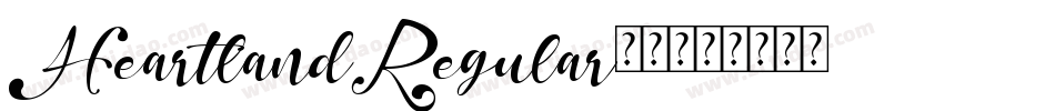 HeartlandRegular_0字体转换