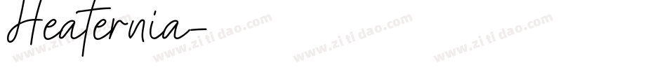 Heaternia字体转换