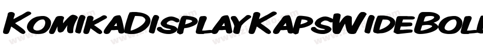 KomikaDisplayKapsWideBold-K8W字体转换