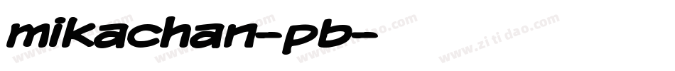 mikachan-pb字体转换