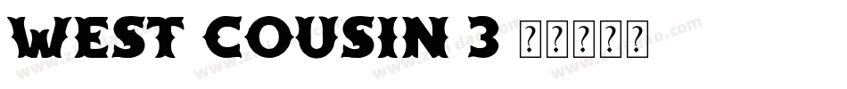 West-Cousin-3字体转换