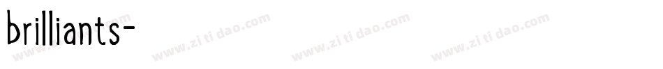 brilliants字体转换