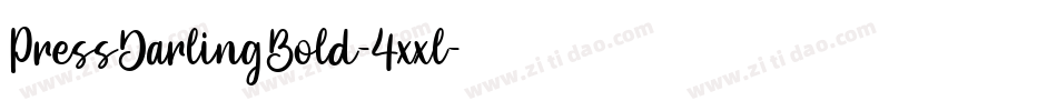 PressDarlingBold-4xxl字体转换