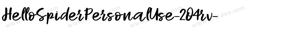 HelloSpiderPersonalUse-2O4rv字体转换