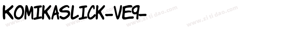 KomikaSlick-vE9字体转换