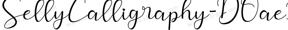 SellyCalligraphy-DOae3字体转换