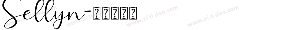 Sellyn字体转换