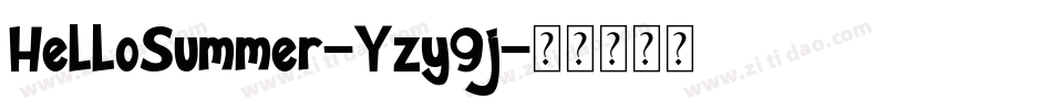 HelloSummer-Yzy9j字体转换