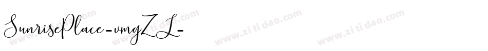SunrisePlace-vmgZL字体转换