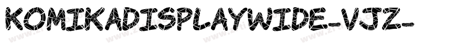 KomikaDisplayWide-vJZ字体转换