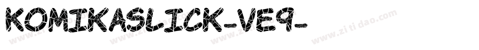 KomikaSlick-vE9字体转换