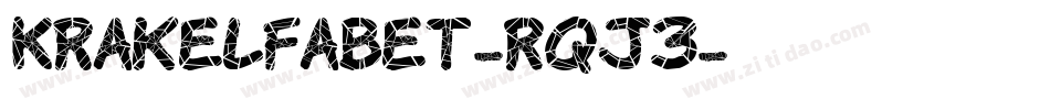 Krakelfabet-RqJ3字体转换