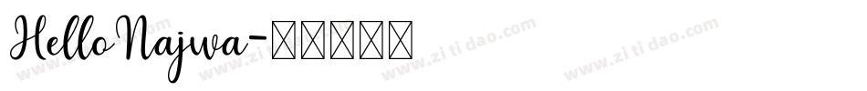 HelloNajwa字体转换