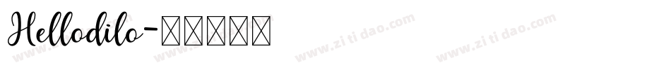 Hellodilo字体转换