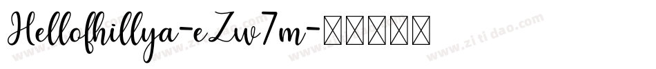 Hellofhillya-eZw7m字体转换