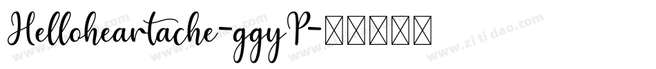 Helloheartache-ggyP字体转换