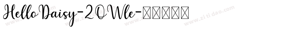 HelloDaisy-2OWle字体转换