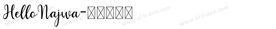 HelloNajwa字体转换