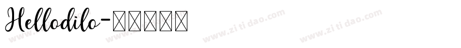Hellodilo字体转换