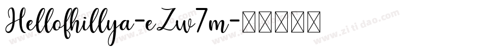 Hellofhillya-eZw7m字体转换