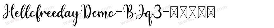 HellofreedayDemo-BJq3字体转换