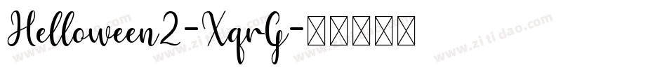 Helloween2-XqrG字体转换