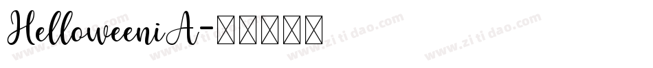 HelloweeniA字体转换