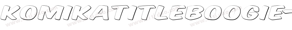 KomikaTitleBoogie-OKo字体转换