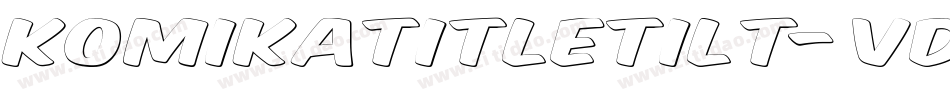KomikaTitleTilt-VDx字体转换