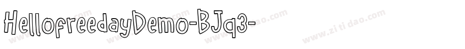 HellofreedayDemo-BJq3字体转换