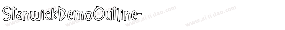 StanwickDemoOutline字体转换