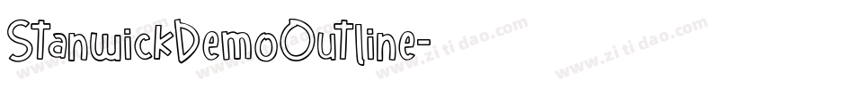 StanwickDemoOutline字体转换