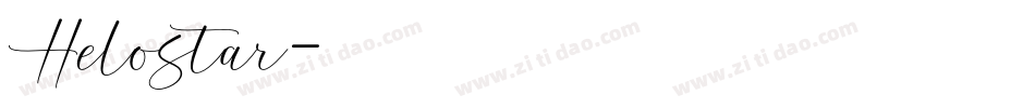Helostar字体转换