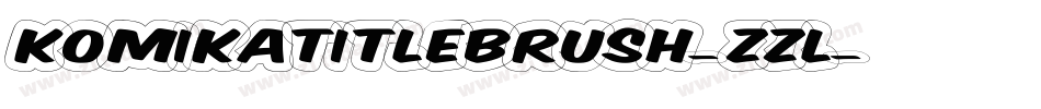 KomikaTitleBrush-Zzl字体转换
