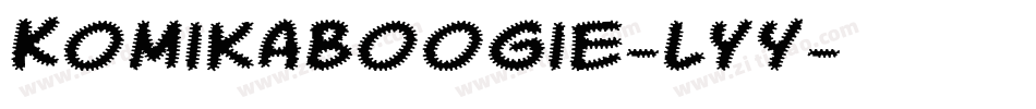 KomikaBoogie-LYy字体转换