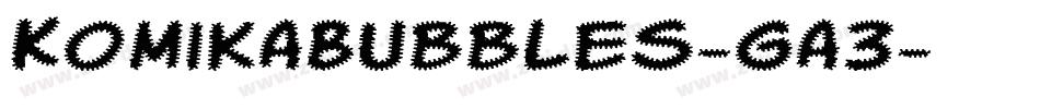 KomikaBubbles-ga3字体转换